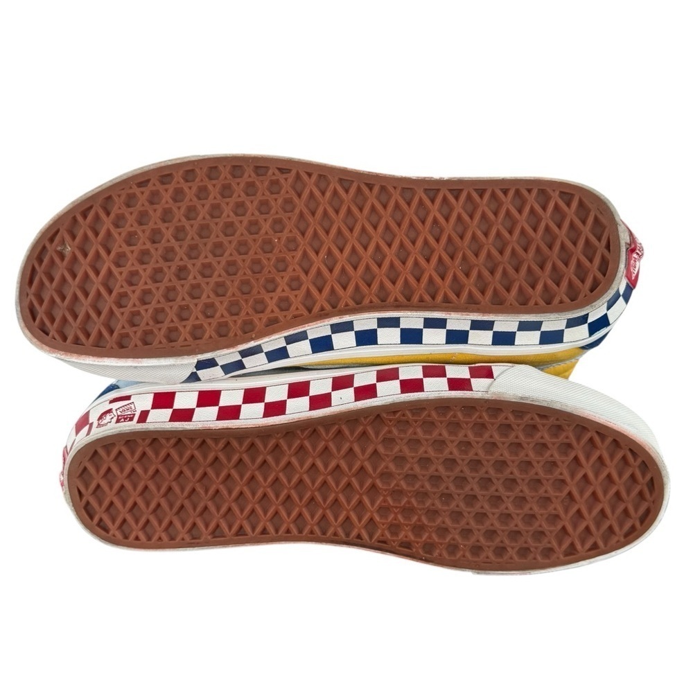 VANS SK8-HI 38 DX Anaheim Factory Skate Shoes Blue Yellow Red | Men 8 Women 9.5 - Picture 10 of 12